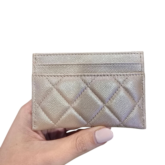 Chanel Caviar Irridescent Card Holder - Limited Edition - Rare - Like New - Picture 5 of 7